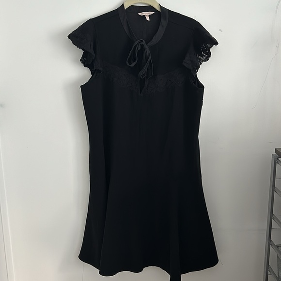Rebecca Taylor Black Dress Size 10 - Picture 4 of 9